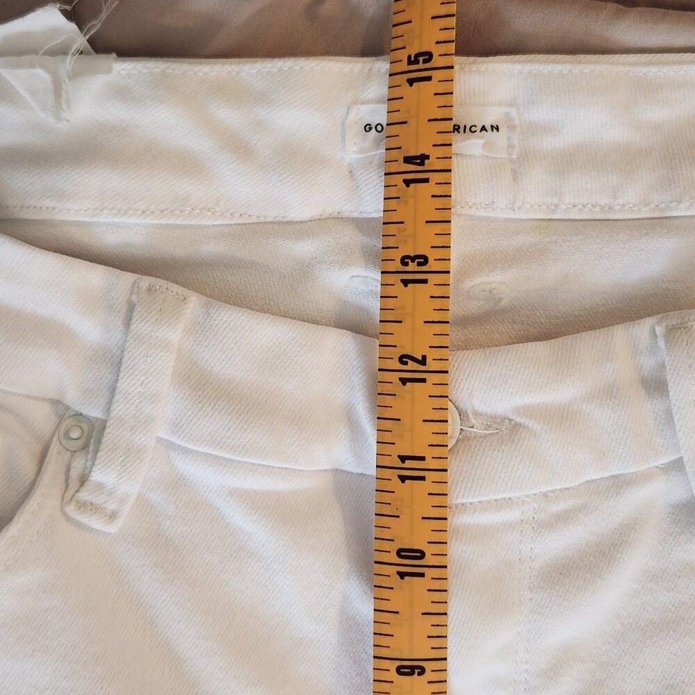Good American White Good Legs High Rise Flare Jeans Denim - Picture 9 of 13